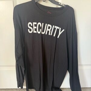 Rothco Black Security Long Sleeve Tee